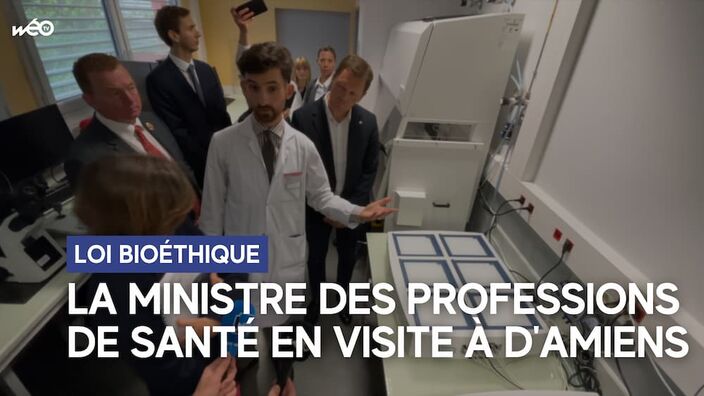 Loi bioéthique : La ministre des Professions de santé en visite au CECOS d'Amiens