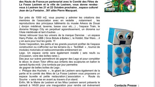 1ère édition Ch'ti Brick LESTREM, l'expo 100 % LEGO