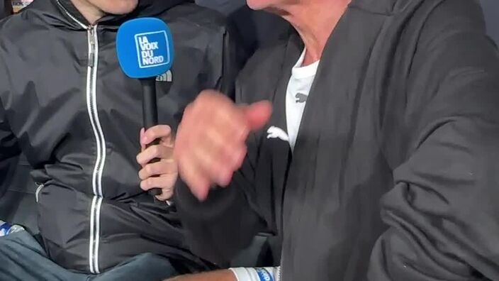 Réaction de Didier Deschamps sur la pelouse du stade Bollaert