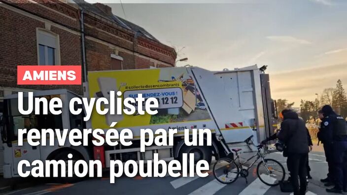 Accident mortel entre une cycliste et un camion poubelle à Amiens