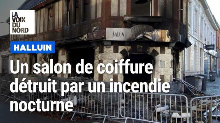 À Halluin, un salon de coiffure détruit par un incendie