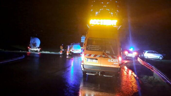 Anzin-Saint-Aubin : un camion arrache 80 mètres barrières de sécurité et termine dans le fossé