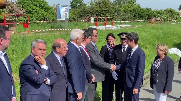 Le Premier Ministre Gabriel Attal est à Calais pour la lutte contre les inondations