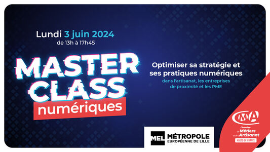 Les Masters Class Numériques CMA-MEL - 3 juin 2024 - LILLE