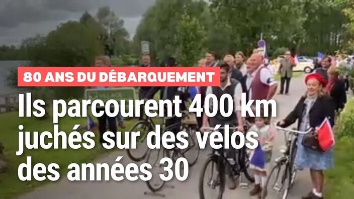 Pour les 80 ans du Débarquement, ils relient Palluel à la Normandie à vélo d'époque