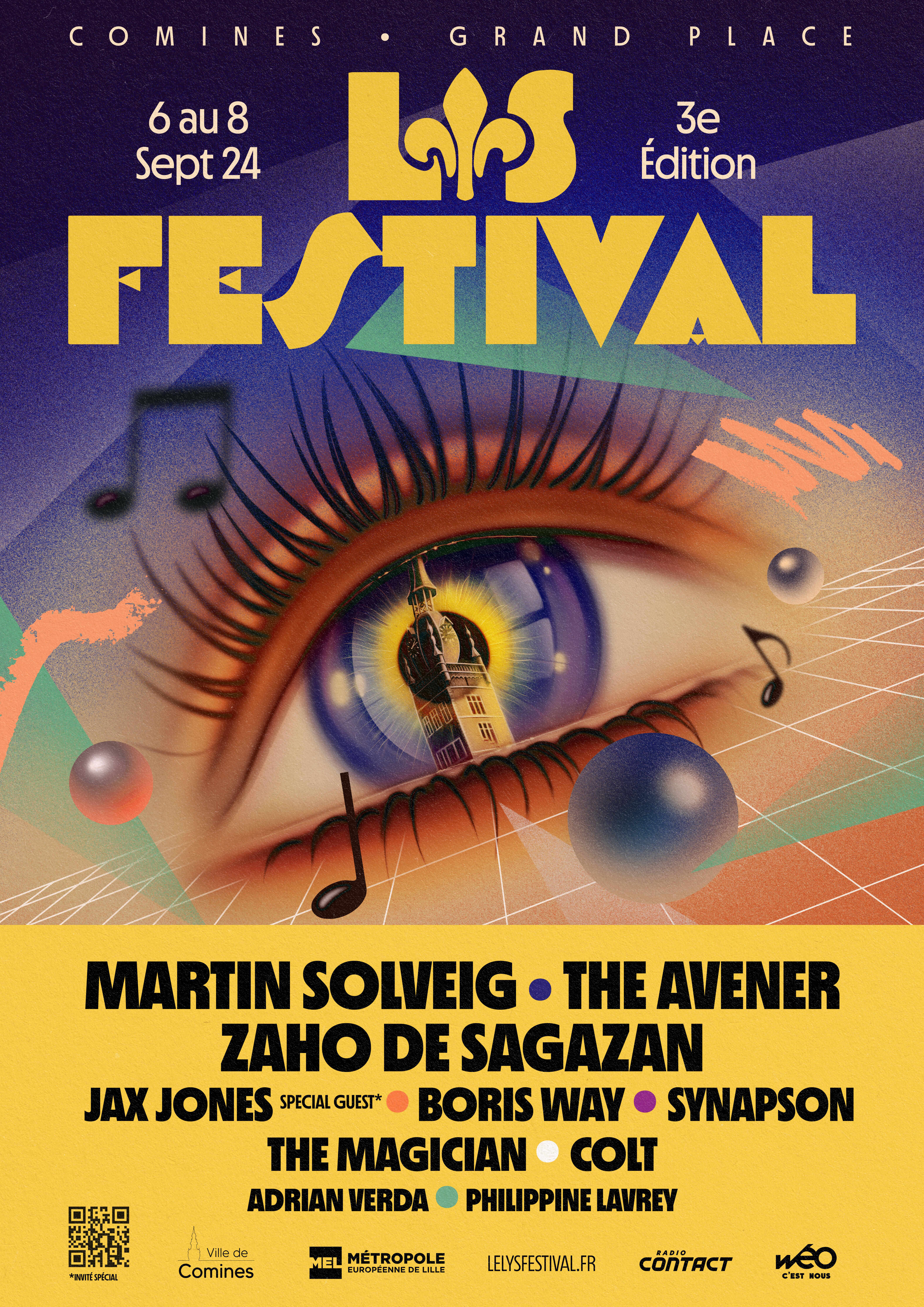 L'affiche officielle de la programmation du Lys Festival 