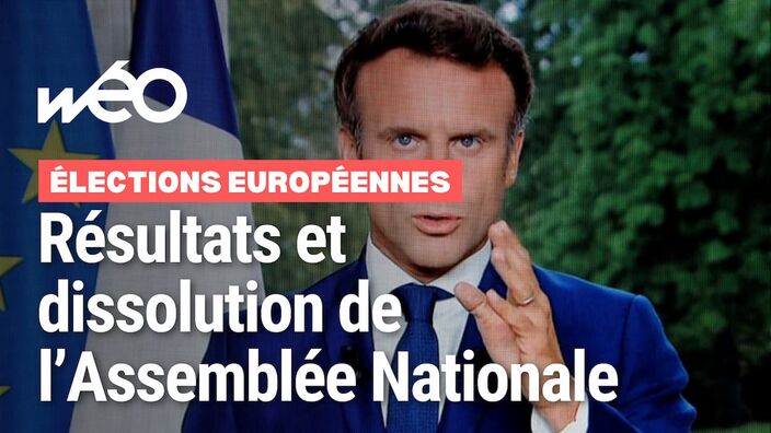 Dans son allocution, Emmanuel Macron a annoncé la dissolution de l'Assemblée Nationale.