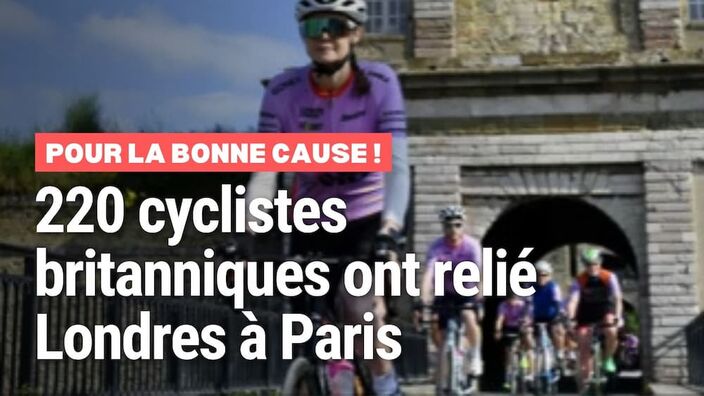 Calais : 220 cyclistes amateurs réalisent un Paris-Londres