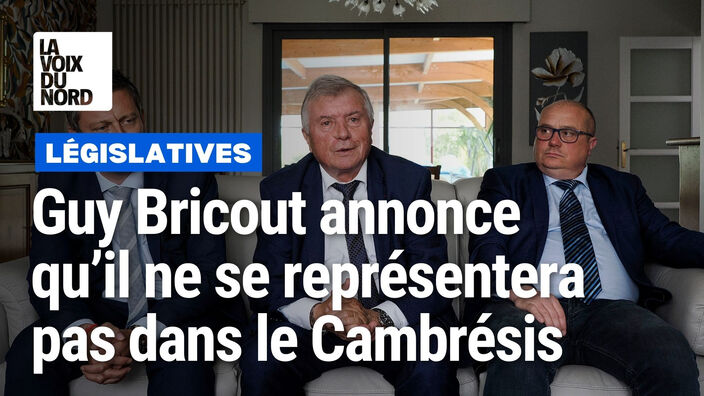 Législatives : Guy Bricout annonce qu’il ne se représentera pas dans la 18e circonscription du Nord