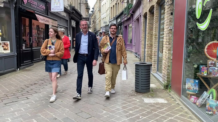 Législatives : sur le marché de Saint-Omer, dans les pas des candidats aux élections