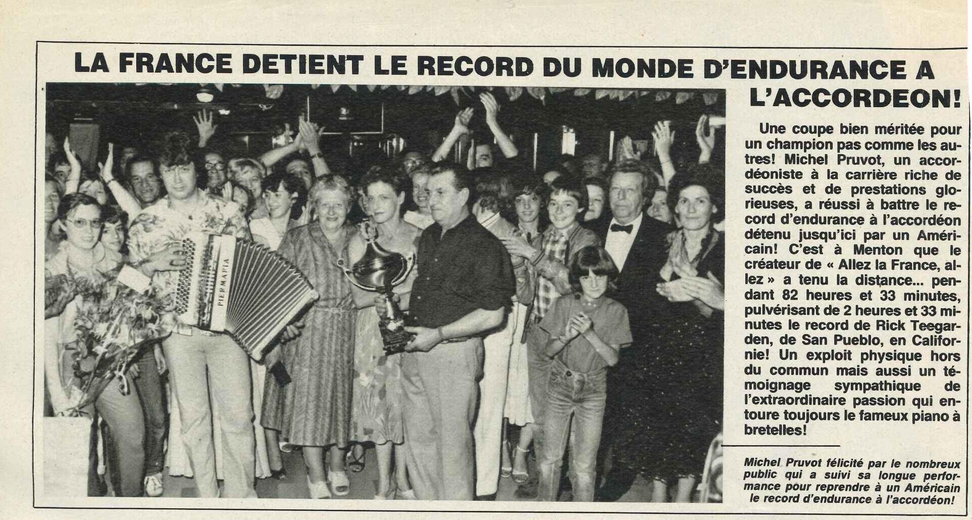 Article "Ciné-Télé-Revue" datant de 1982, fourni par Michel Pruvot