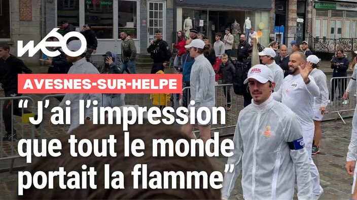 « C'est exceptionnel, c'est magnifique !», la flamme est passée par Avesnes-sur-Helpe