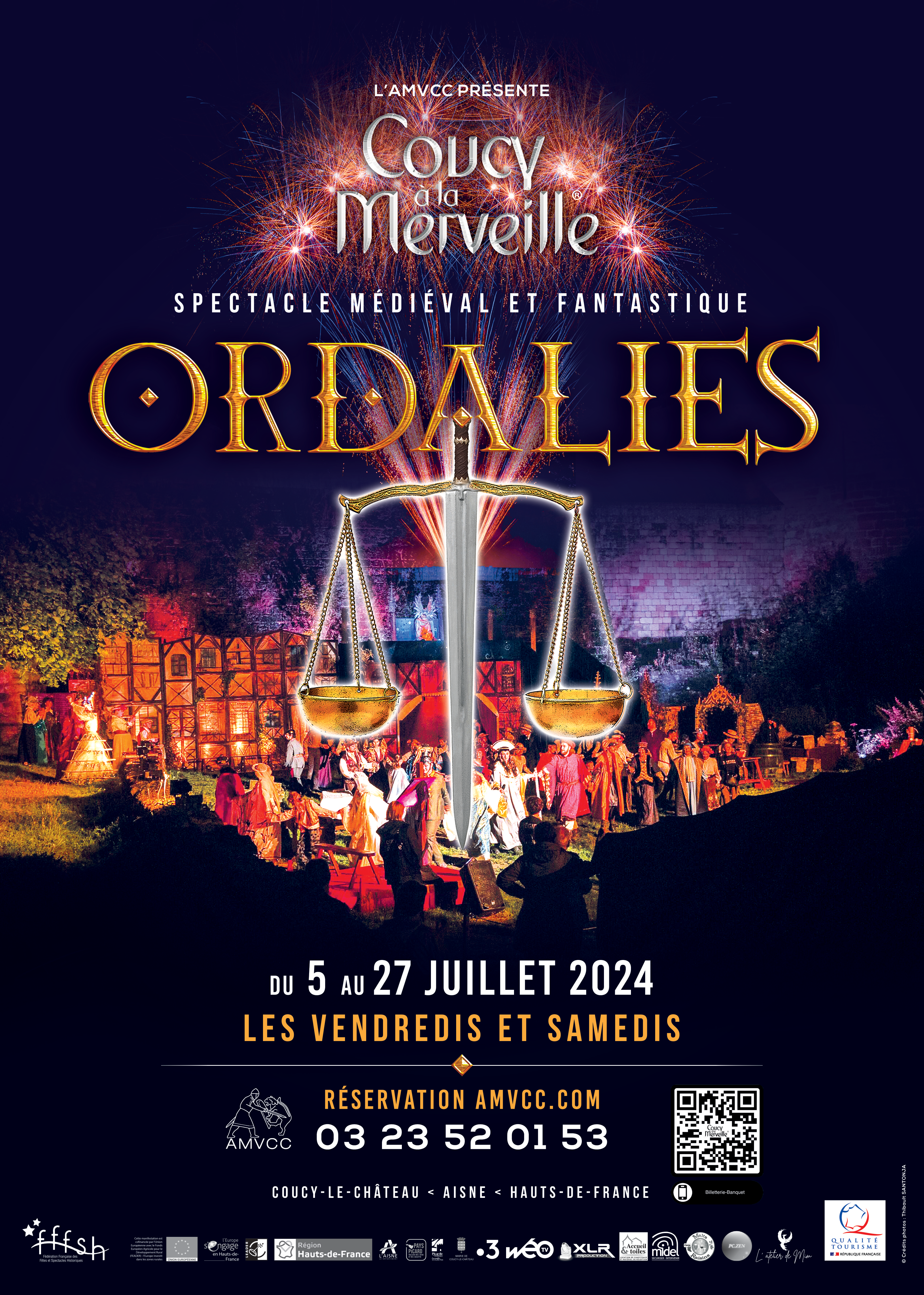 Affiche de l'édition 2024 du spectacle Ordalies 