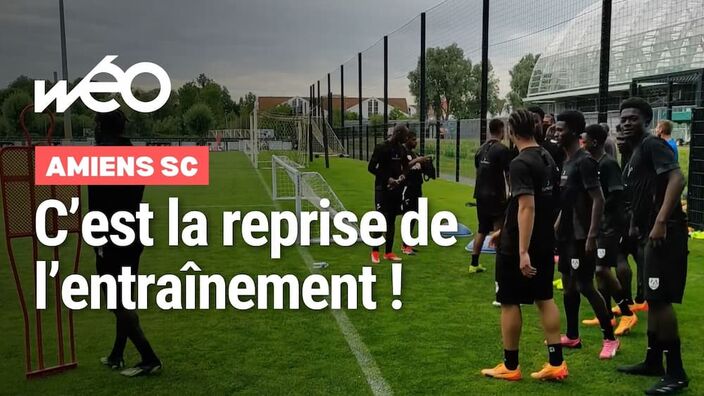 Les joueurs de l'Amiens SC ont repris l'entraînement lundi 8 juillet