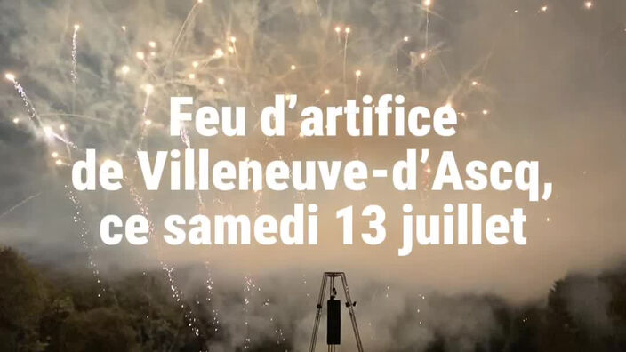 Feu d'artifice de Villeneuve-d'Ascq le 13 juillet 2024