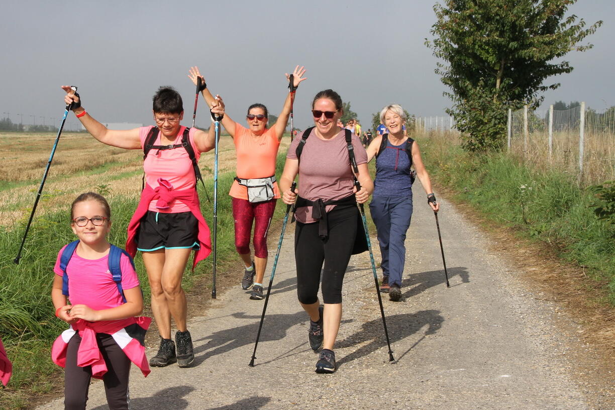 Photo de marcheuses durant la 18ème édition de la Grande Vadrouille