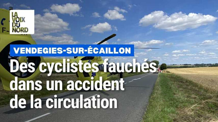 Au moins cinq cyclistes fauchés ce jeudi après-midi, près de Vendegies-sur-Écaillon