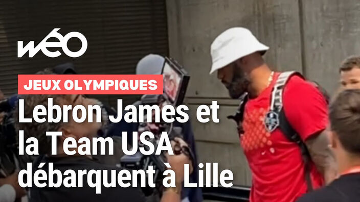 L'arrivée de Lebron James et la Team USA à la gare Lille Europe