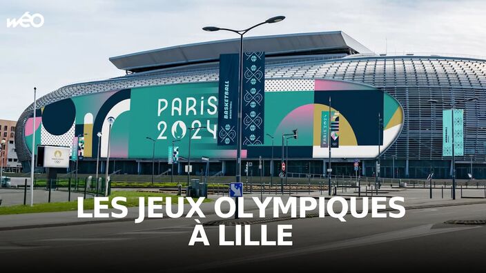 Le stade Pierre Mauroy de Lille aux couleurs de Paris 2024 - Crédit : @Paris2024