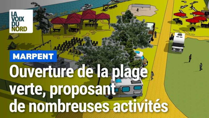 On peut faire du canoë à la plage verte de Marpent