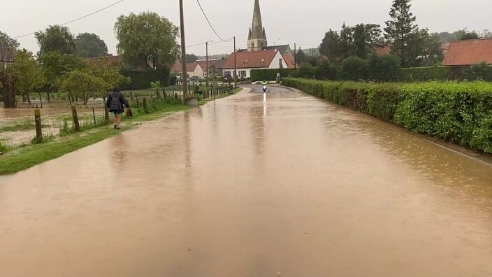 Inondations sur un orage violent dans la vallée de l’AA