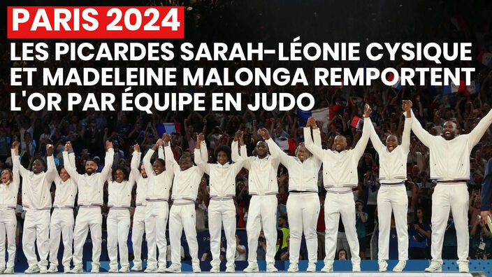 JO 2024 (judo) : Sarah-Léonie Cysique et Madeleine Malonga remportent l'or par équipes