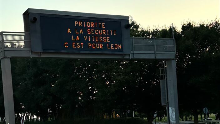 Des messages à l'effigie des athlètes français sur l'autoroute !