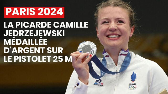 JO 2024 (tir) : Camille Jedrzejewski décroche l'argent au pistolet 25 m