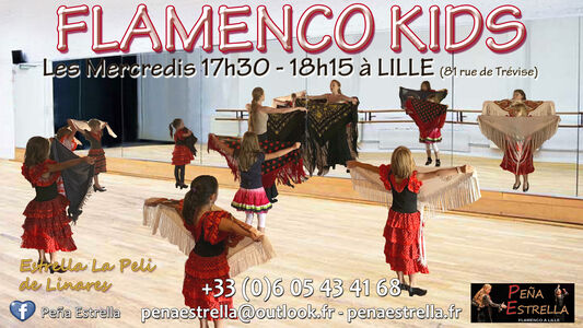 FLAMENCOKIDS Cours Danse Flamenco Enfants Peña Estrella Lille Nord Pas De Calais Picardie Hauts de France