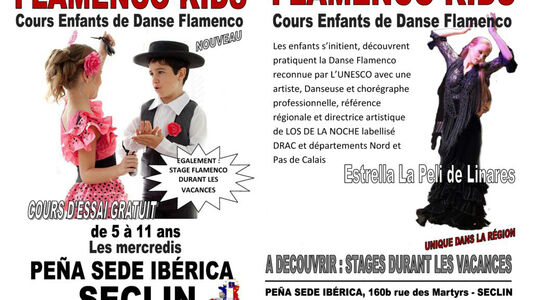 FLAMENCOKIDS Cours de danse Flamenco enfants Ibérica SECLIN Hauts de France