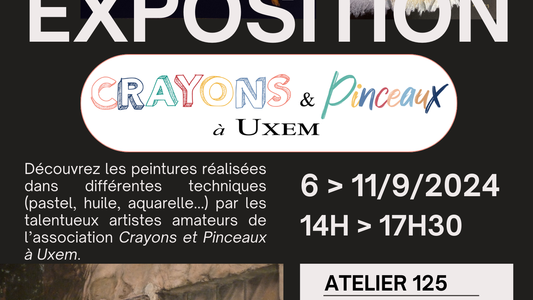 Exposition des artistes de l’association Crayons et Pinceaux à Uxem