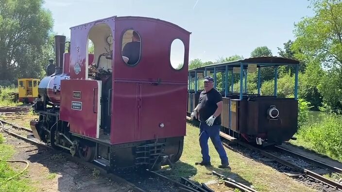 Valenciennois : à bord du train à vapeur de la Scarpe, à Saint-Amand-les-Eaux