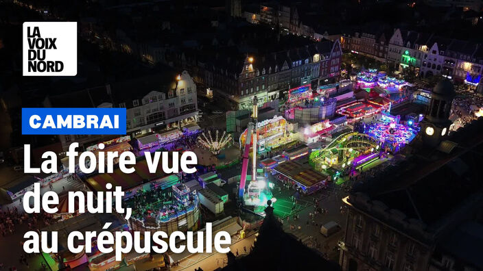 La foire de Cambrai au crépuscule