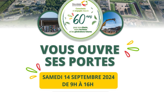 Portes ouvertes de l'Eco-Parc du Groupe Baudelet, pour les 60 ans de Baudelet Environnement