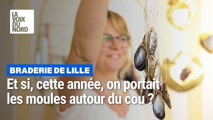 Des moules transformées en pendentifs par une créatrice de bijoux lilloise