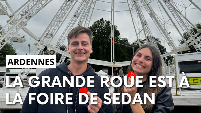 On teste la grande roue de la Foire de Sedan 