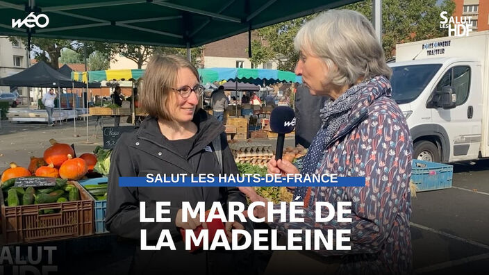 Ambiance sur le marché de La Madeleine