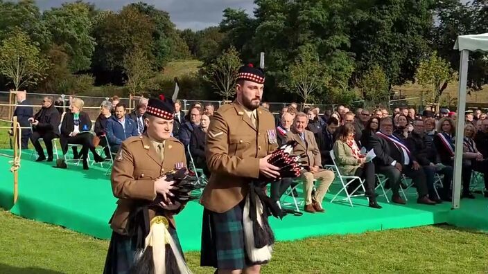 Loos-en-Gohelle accueille la princesse Anne pour l'inauguration de l'extension du cimetière militaire britannique