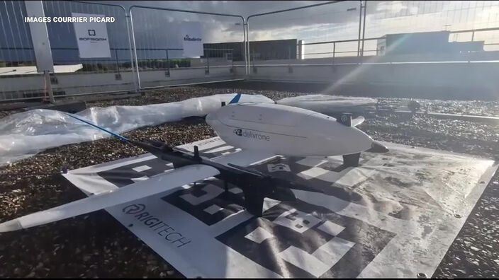 Innovation : le transport de matériel biologique par drone CHU d'Amiens