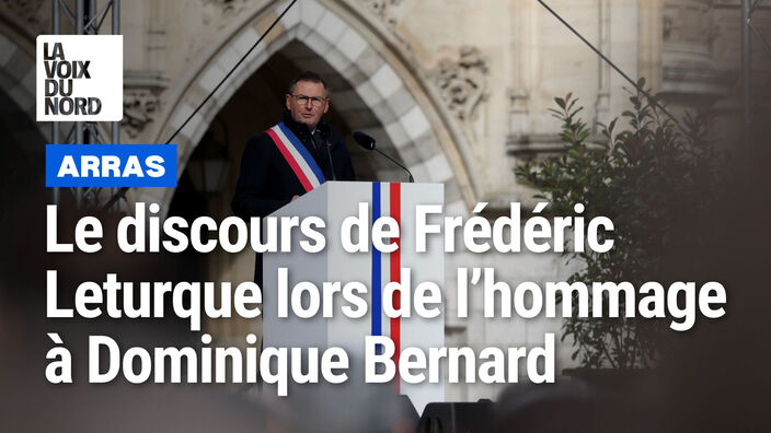 Hommage à Dominique Bernard : le discours de Frédéric Leturque, maire d'Arras