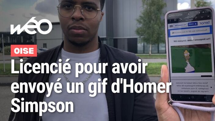 Licencié pour un GIF d'Homer Simpson dans le compiègnois