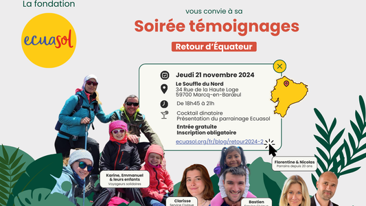 Soirée témoignages "Retour d'Équateur" d'Ecuasol