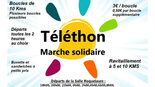 TELETHON Marche solidaire - Défi des 24h d' ANNEZIN