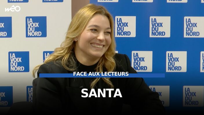 Santa face aux lecteurs de La Voix du Nord