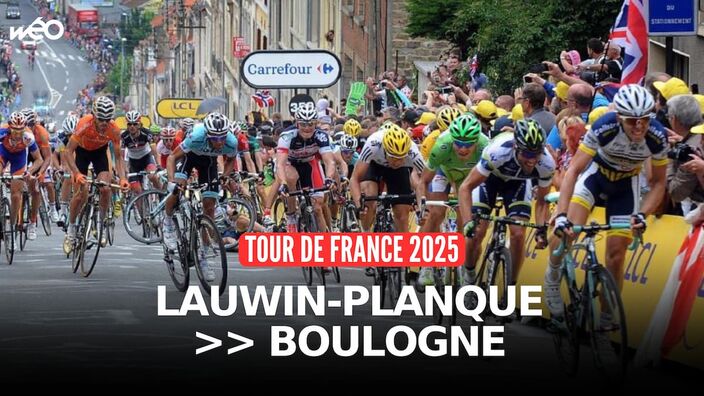 Le Tour de France 2025 entre Lauwin-Planque et Boulogne-sur-Mer