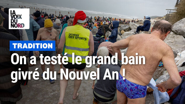 On a sauté dans la mer gelée pour célébrer la nouvelle année !