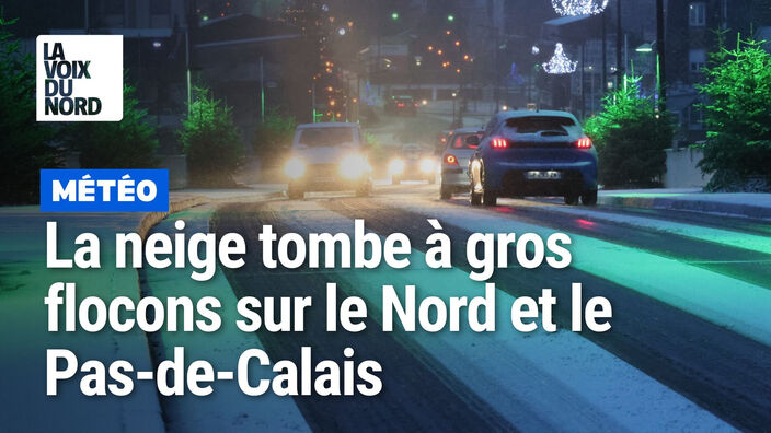 La neige tombe sur le Nord et le Pas-de-Calais