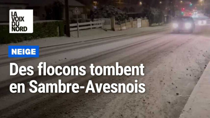 Il neige dans la Sambre-Avesnois