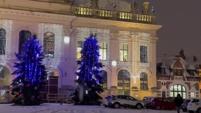 Aire-sur-la-Lys sous la neige