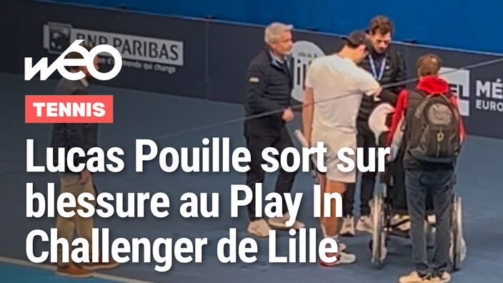 Tennis : Lucas Pouille sort sur blessure en finale du Play In Challenger de Lille